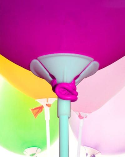 Varillas globos de plástico